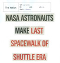 Nasa astronauts make last spacewalk of shuttle era