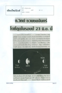 ก.วิทย์ ชวนชมจันทร์ โตที่สุดในรอบปี 23 มิ.ย. นี้