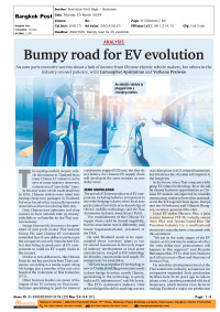 ANALYSIS: Bumpy road for EV evolution