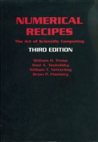 Numerical recipes : the art of scientific computing.